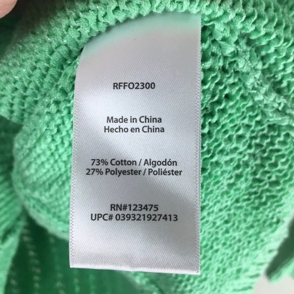 NWT Rachel Zoe ‘Karla’ Open Stitch Gossamer Green Sweater Size Small - Picture 10 of 10